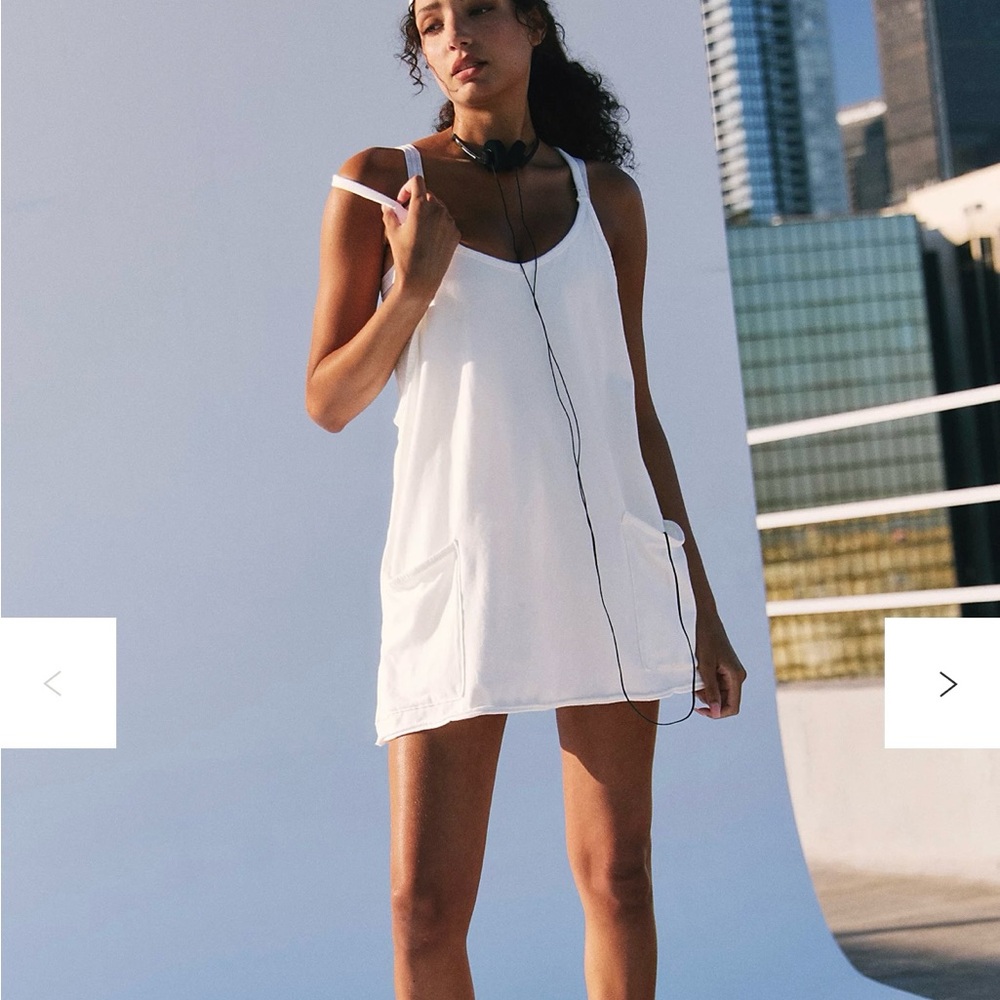 Free People White hot shot mini Dress